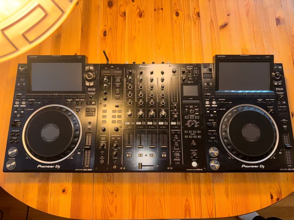 Pioneer CDJ-3000 x2 + DJM-A9 Set DJ